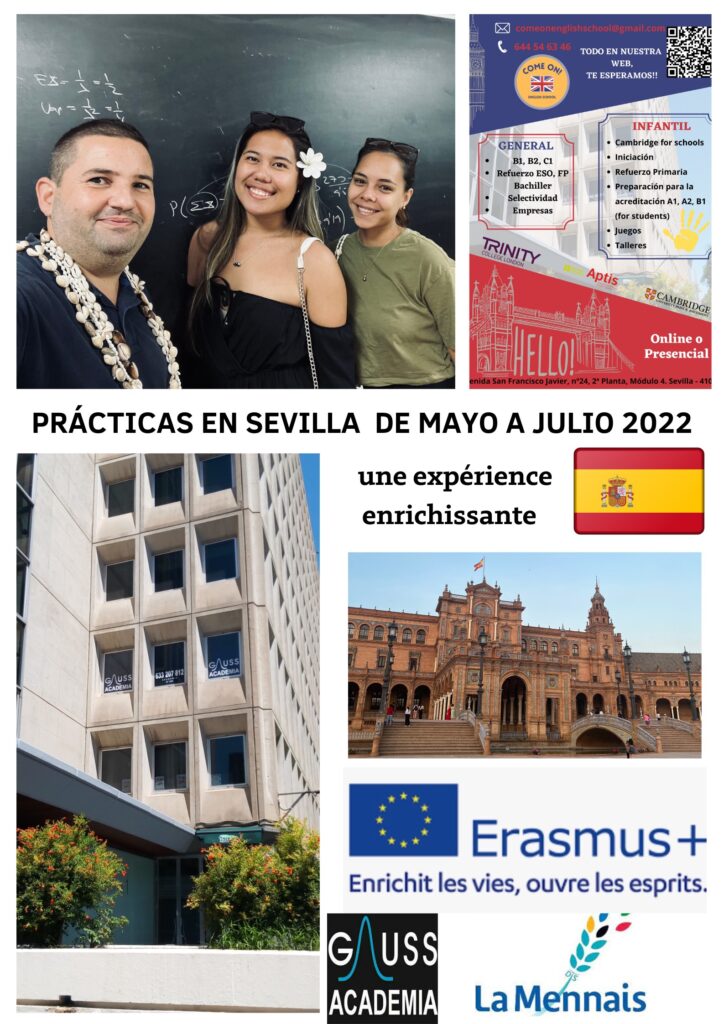 Mobilité de stage ERASMUS+ à Séville