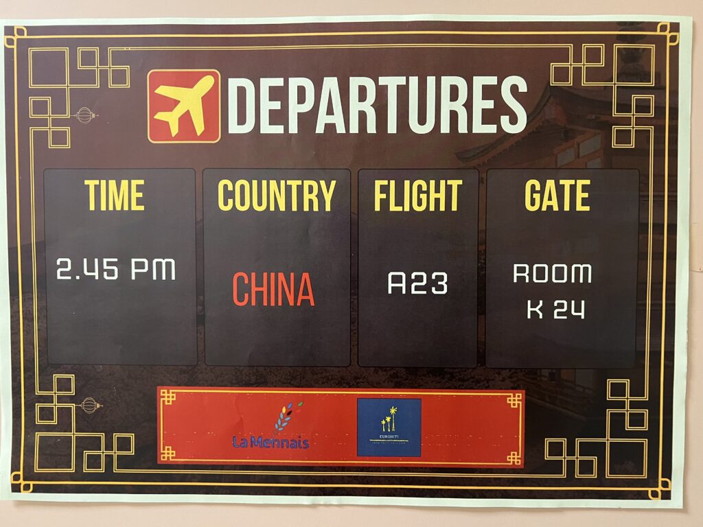 Nǐ hǎo! Bienvenu en immersion en classe de BTS CI avec la découverte de la négociation inter culturelle selon la culture du pays.